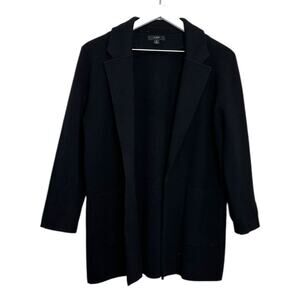 J. Crew Black Sophie Open-Front Sweater-Blaze Size Small